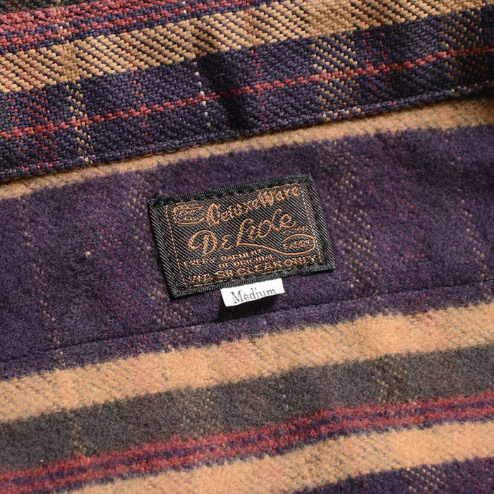 DELUXEWARE デラックスウエア シャツ HV-55 JAPAN ANTIQUE COLOR 11ozヘビーネルシャツ