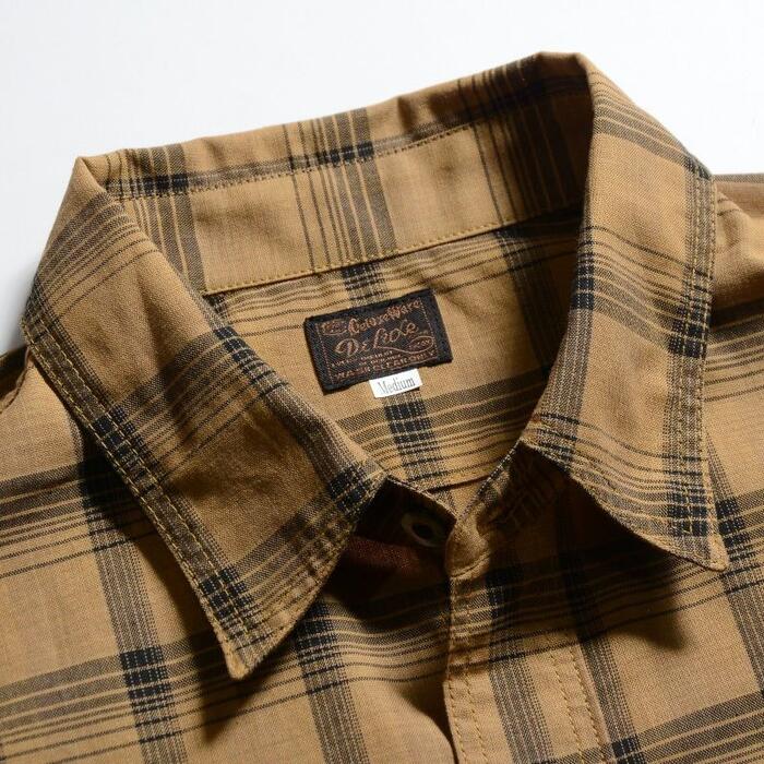 デラックスウエア DELUXEWARE シャツ LV-32 MUSTERD PLAID メンズ 長袖 スルーサージ