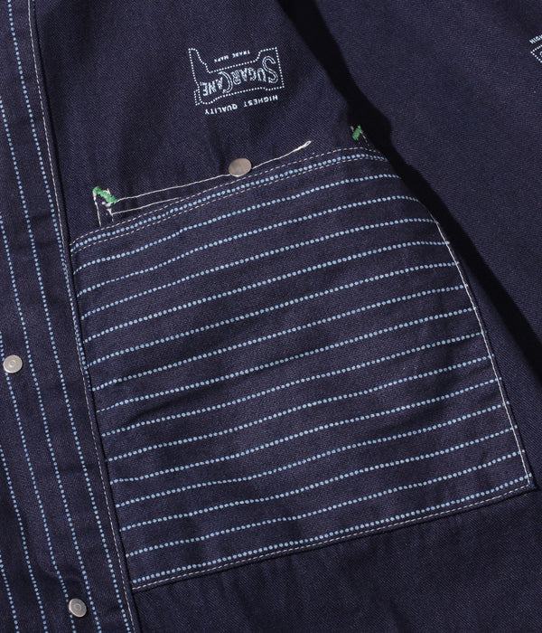 シュガーケーン SUGAR CANE ワークコート SC14372 9oz. WABASH STRIPE WORK COAT