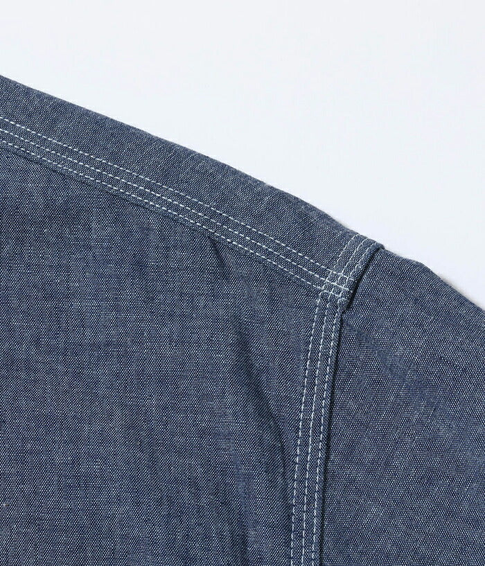 シュガーケーン SUGAR CANE シャツ SC39527 CHAMBRAY WORK SHIRT with CHAIN EMBROIDERED