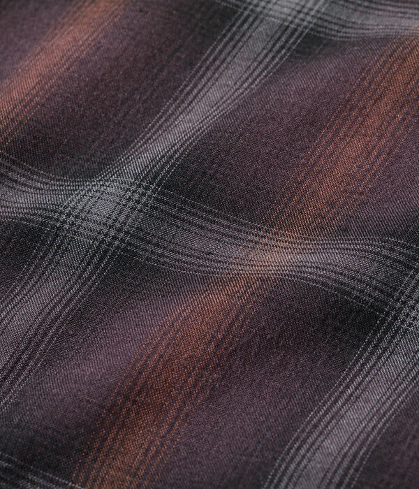 シュガーケーン SUGAR CANE シャツ SC29120 RAYON OMBRE CHECK OPEN SHIRT 長袖 メンズ アメカジ