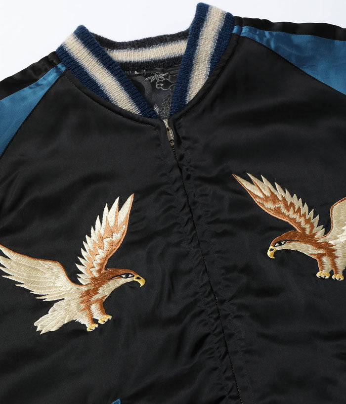 テーラー東洋 スカジャン TT15717-119 Early 1950s Style Rayon Brocade × Acetate Souvenir Jacket TOYO ENTERPRISE 60th Anniversary Special Edition TIGER & DRAGON (BROCADE) × EAGLE