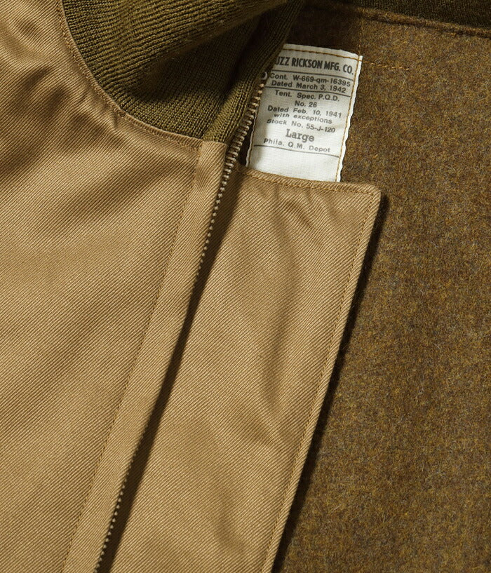 バズリクソンズ BUZZ RICKSON'S ジャケット BR15755 Type TANKERS SLASH POCKET “BUZZ RICKSON MFG. CO.”