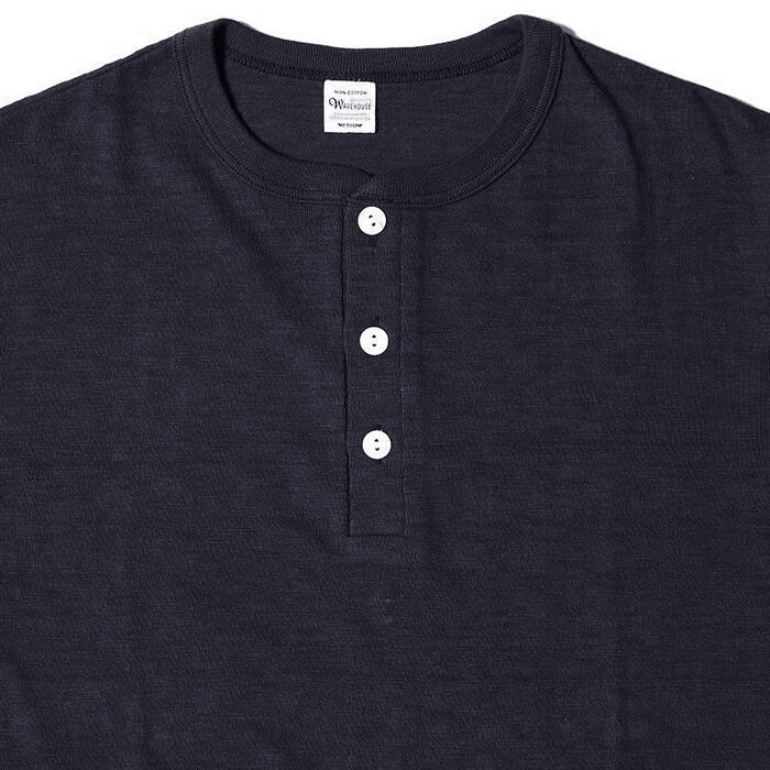 WAREHOUSE ウエアハウス Tシャツ Lot 4601 ヘンリーネックT 半袖 メンズ ウェアハウス