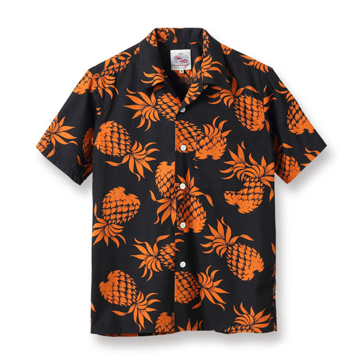 DUKE KAHANAMOKU デュークカハナモク アロハシャツ DUKE'S PINEAPPLE COTTON OPEN SHIRT パイナップル柄 DK37811
