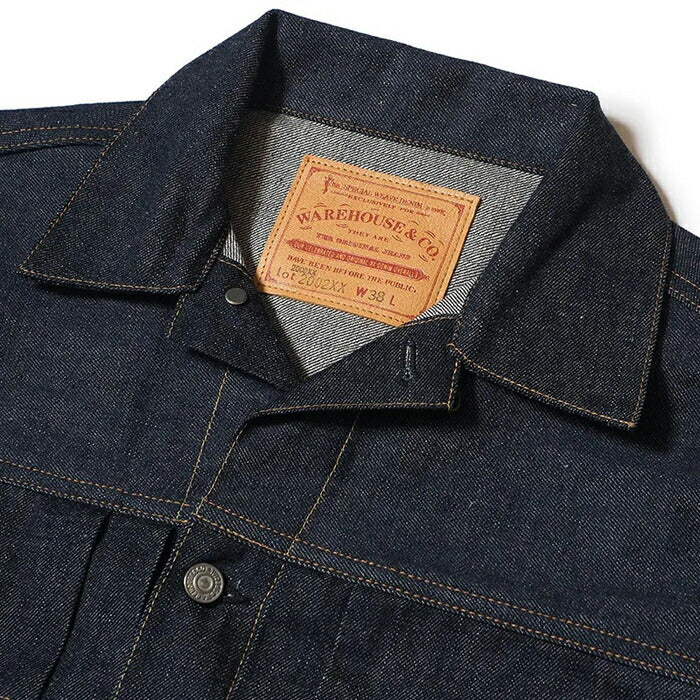 WAREHOUSE ウエアハウス デニムジャケット Lot 2002XX(2000XX)【1953 MODEL】 DEAD STOCK BLUE デッドストックブルー
