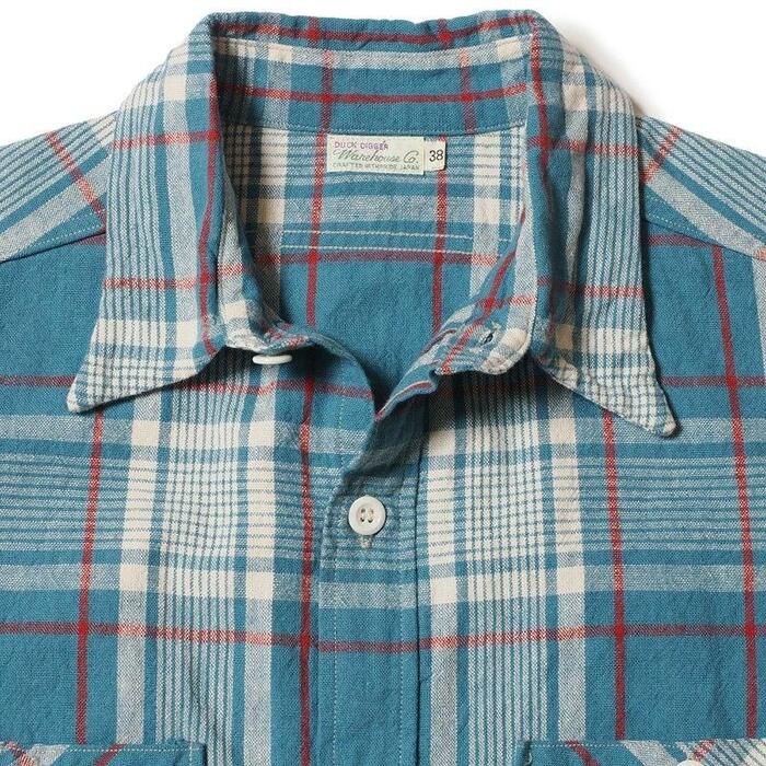 WAREHOUSE ウエアハウス シャツ Lot 3055 LONG SLEEVE CHECK WORK SHIRTS B柄(大チェック)