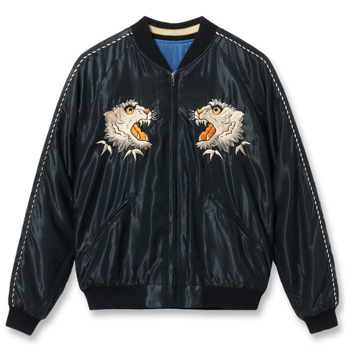 テーラー東洋 スカジャン TT15790-119 Mid 1950s Style Acetate Souvenir Jacket “WHITE TIGER” × “GOLD DRAGON”