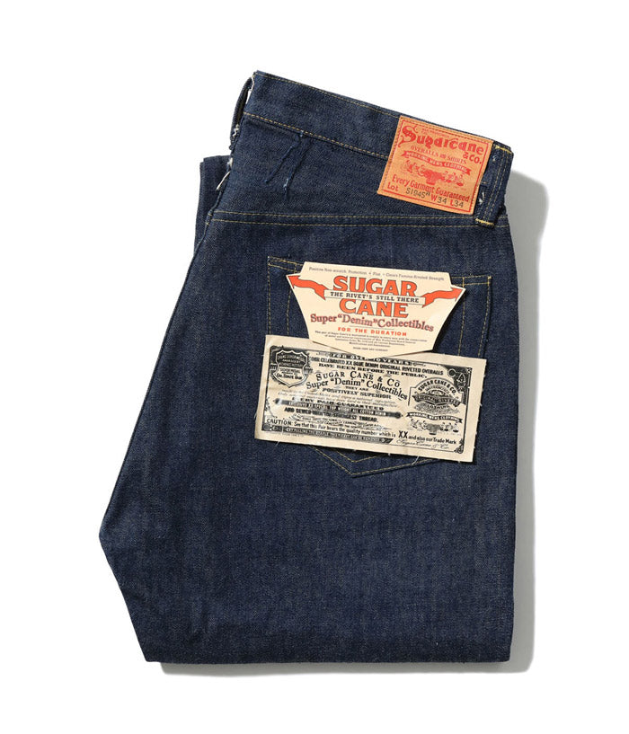 SUGAR CANE デニム ジーンズ SC49001 SUGAR CANE Super “Denim” Collectibles #01 14oz. BLUE DENIM WAIST OVERALLS “S1945” MODEL