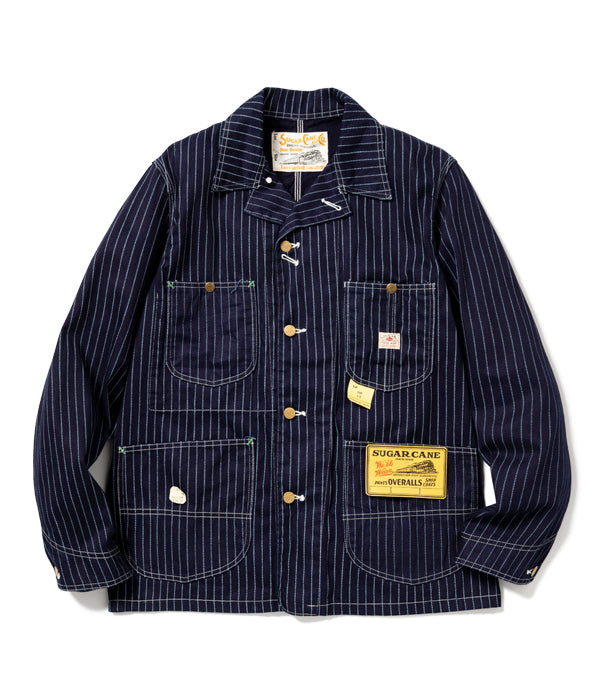 シュガーケーン SUGAR CANE ワークコート SC14372 9oz. WABASH STRIPE WORK COAT