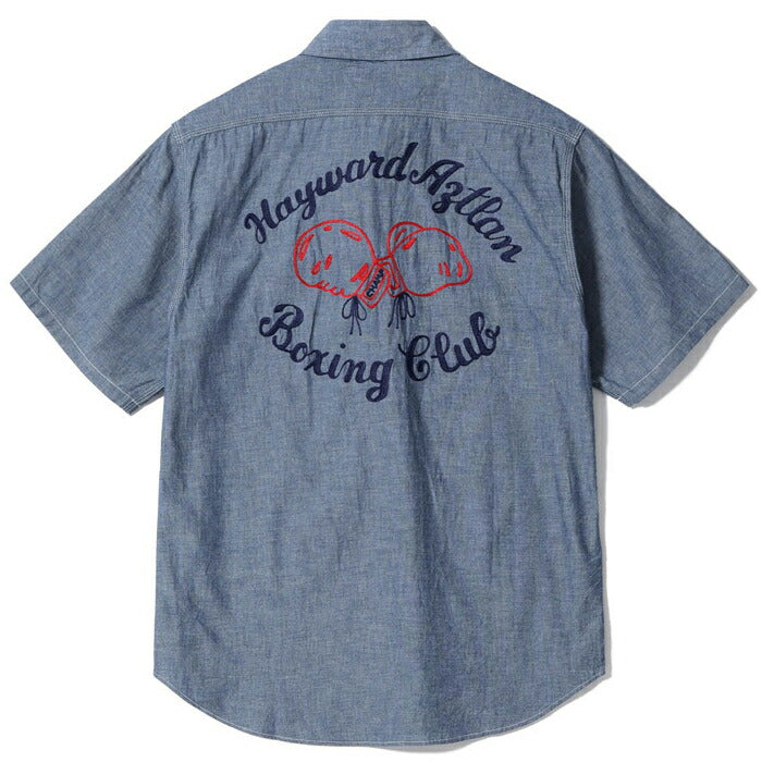 シュガーケーン SUGAR CANE シャツ SC39527 CHAMBRAY WORK SHIRT with CHAIN EMBROIDERED