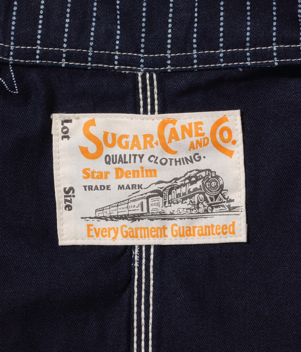シュガーケーン SUGAR CANE ワークコート SC14372 9oz. WABASH STRIPE WORK COAT