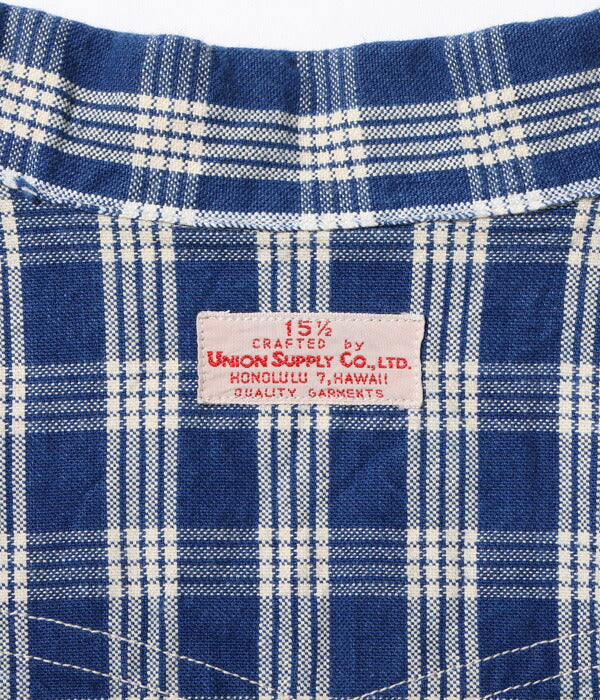 ユニオンサプライ UNION SUPPLY シャツジャケット PALAKA CHECK SHIRT BLOUSE US13487 パラカチェックシャツブラウス US13487 メンズ アメカジ