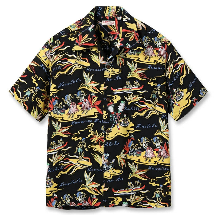 SUN SURF サンサーフ アロハシャツ SS39411 RAYON HAWAIIAN SHIRT “HAWAIIAN HULA”