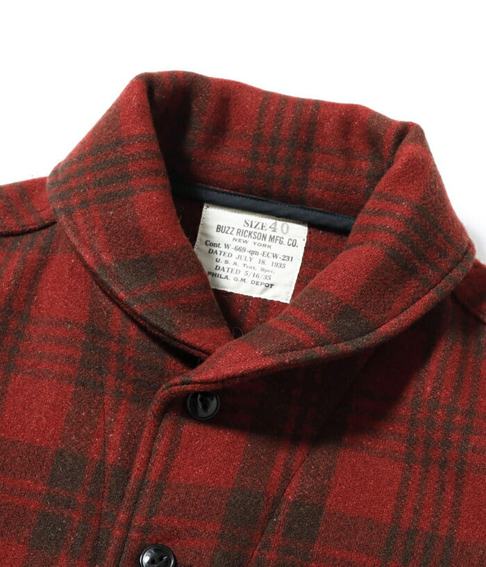 バズリクソンズ BUZZ RICKSON'S ジャケット BR15752 JACKET WOOL RED PLAID CIVILIAN CONSERVATION CORPS “BUZZ RICKSON MFG. CO.”