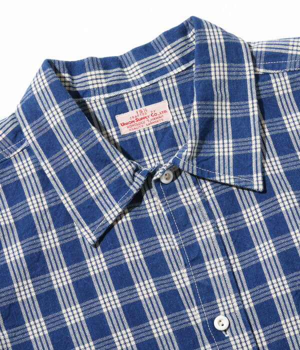 ユニオンサプライ UNION SUPPLY シャツジャケット PALAKA CHECK SHIRT BLOUSE US13487 パラカチェックシャツブラウス US13487 メンズ アメカジ