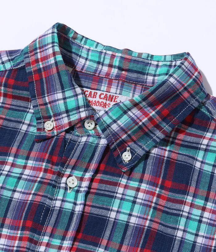 SC29256 India Madras Check Button Down Shirt