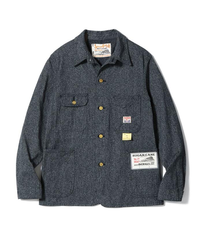 SUGAR CANE シュガーケーン ジャケット SC15659 9oz. BLACK COVERT WORK COAT ブラックコバートワークコート カバーオール