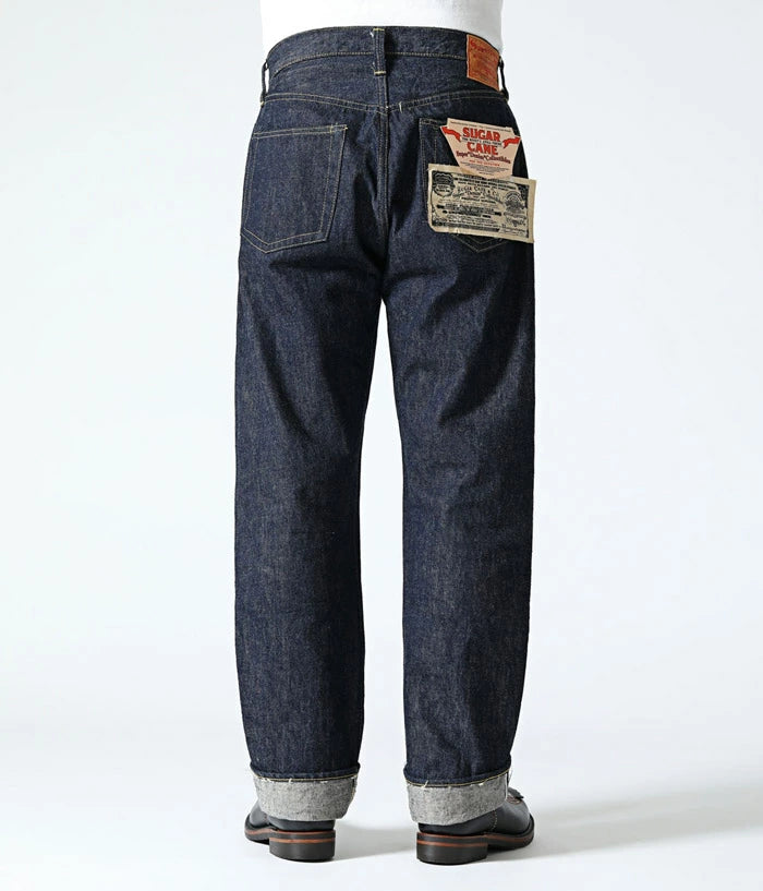 SUGAR CANE デニム ジーンズ SC49001 SUGAR CANE Super “Denim” Collectibles #01 14oz. BLUE DENIM WAIST OVERALLS “S1945” MODEL