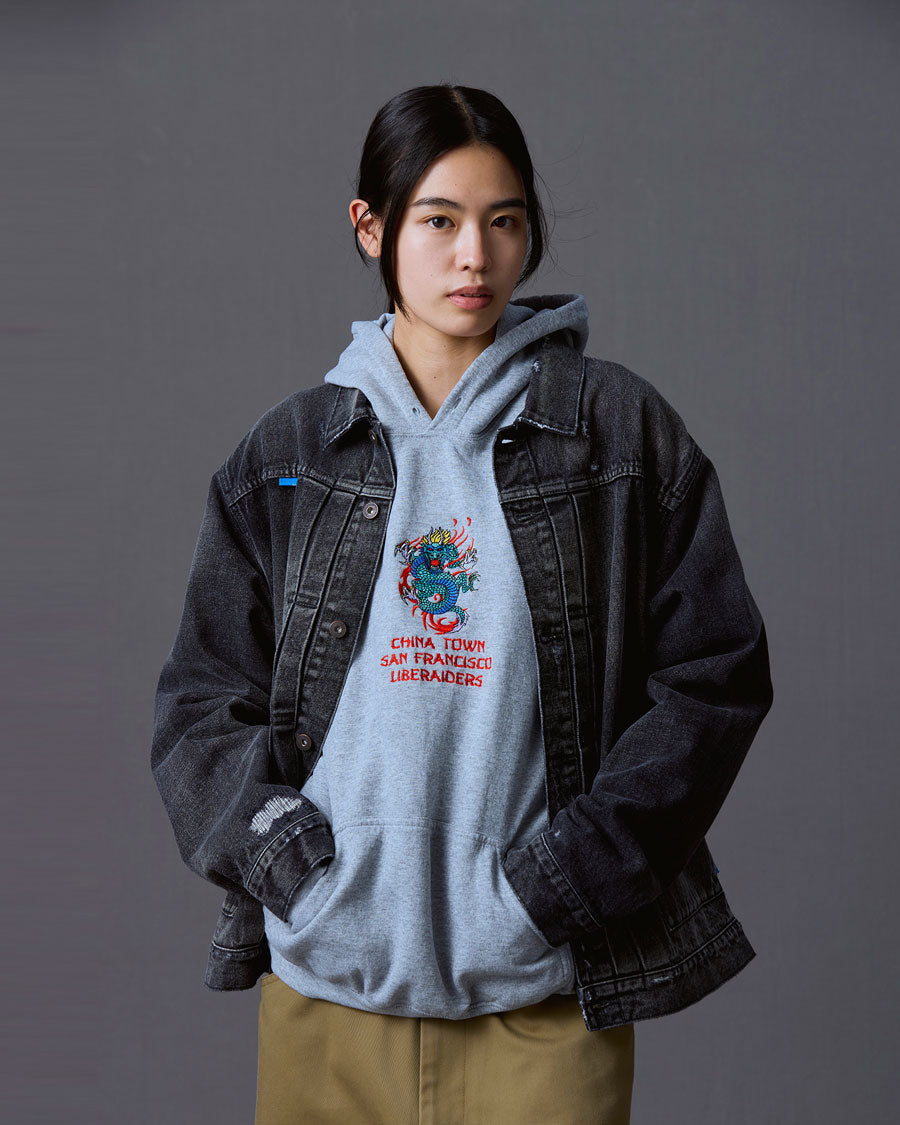 Liberaiders リベレイダース デニムジャケット DAMAGED DENIM TRUCKER JACKET 730152603