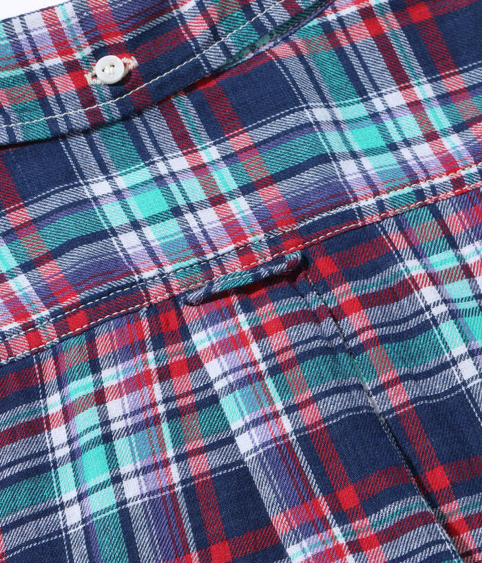 SC29256 India Madras Check Button Down Shirt