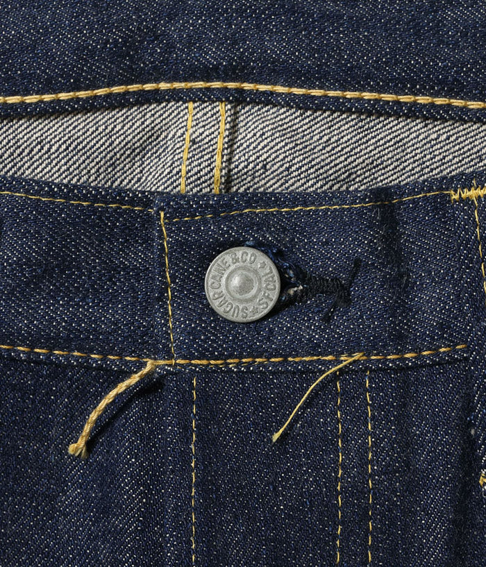 SUGAR CANE デニム ジーンズ SC49001 SUGAR CANE Super “Denim” Collectibles #01 14oz. BLUE DENIM WAIST OVERALLS “S1945” MODEL