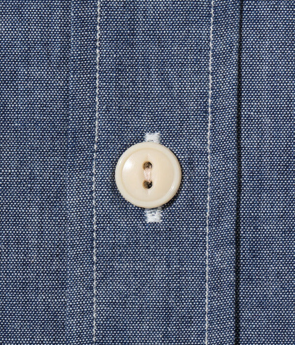 シュガーケーン SUGAR CANE シャンブレーシャツ SC37941 BLUE CHAMBRAY WORK SHIRT (SHORT SLEEVE) 半袖 メンズ アメカジ