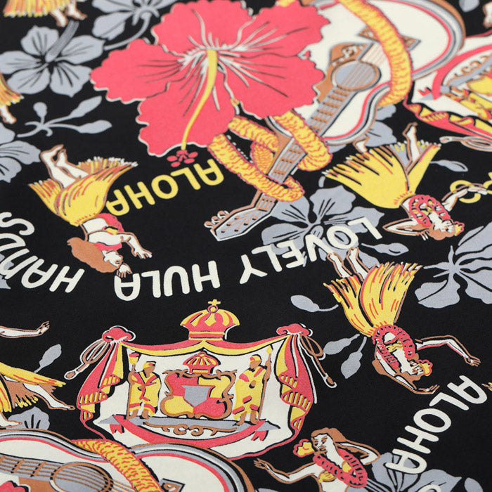 SS39213 Rayon Hawaiian Shirt “Lovely Hula Hands”