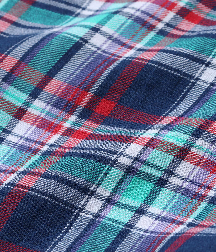 SC29256 India Madras Check Button Down Shirt