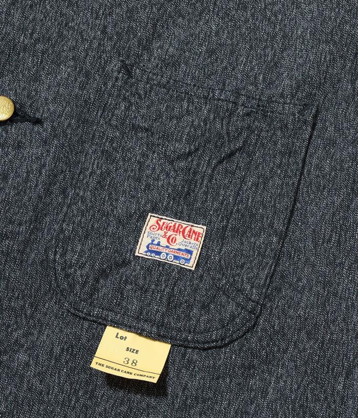 SUGAR CANE シュガーケーン ジャケット SC15659 9oz. BLACK COVERT WORK COAT ブラックコバートワークコート カバーオール