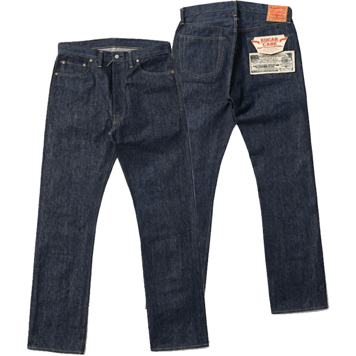 SUGAR CANE デニム ジーンズ SC49001 SUGAR CANE Super “Denim” Collectibles #01 14oz. BLUE DENIM WAIST OVERALLS “S1945” MODEL