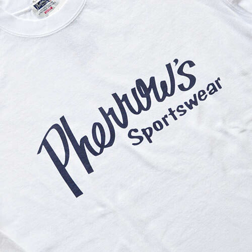 Pherrow's フェローズ Tシャツ PLT1 LONG L/SプリントTシャツ 長袖 ロゴ ロンT アメカジ メンズ