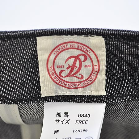 FULLCOUNT フルカウント 6PANEL DENIM BASEBALL CAP キャップ ベースボールキャップ