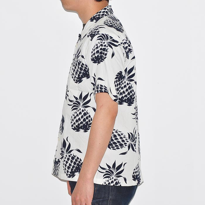 DUKE KAHANAMOKU デュークカハナモク アロハシャツ DUKE'S PINEAPPLE COTTON OPEN SHIRT パイナップル柄 DK37811