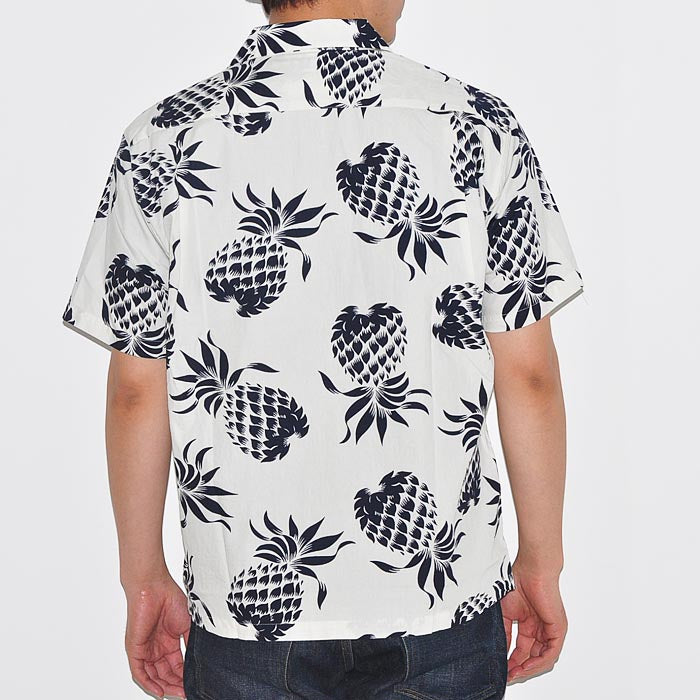 DUKE KAHANAMOKU デュークカハナモク アロハシャツ DUKE'S PINEAPPLE COTTON OPEN SHIRT パイナップル柄 DK37811