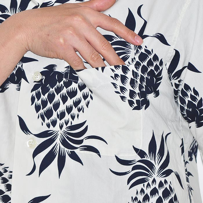 DUKE KAHANAMOKU デュークカハナモク アロハシャツ DUKE'S PINEAPPLE COTTON OPEN SHIRT パイナップル柄 DK37811