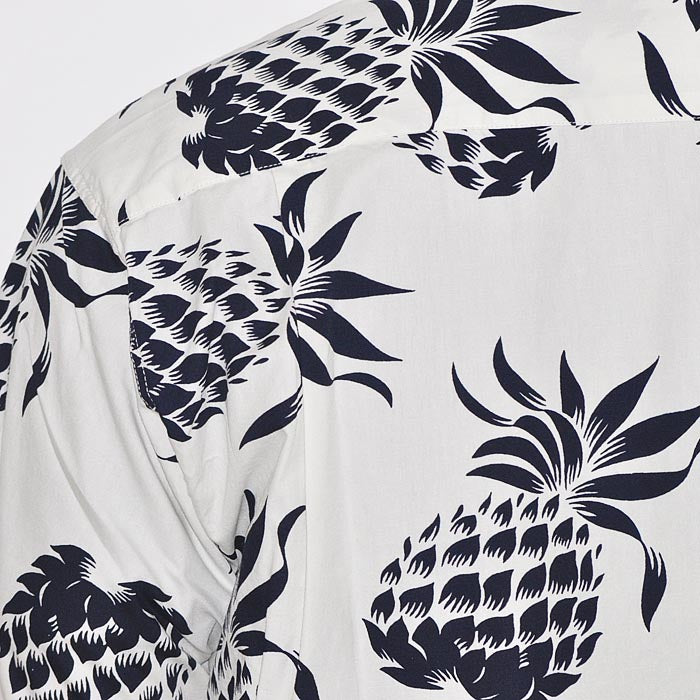 DUKE KAHANAMOKU デュークカハナモク アロハシャツ DUKE'S PINEAPPLE COTTON OPEN SHIRT パイナップル柄 DK37811