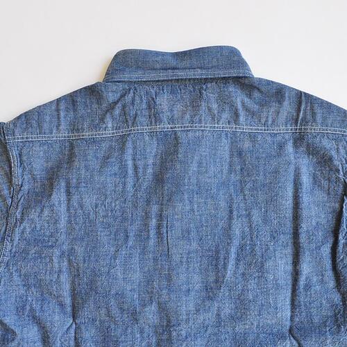 BUZZ RICKSON'S バズリクソンズ Blue Chambray S/S Work Shirt BR35856