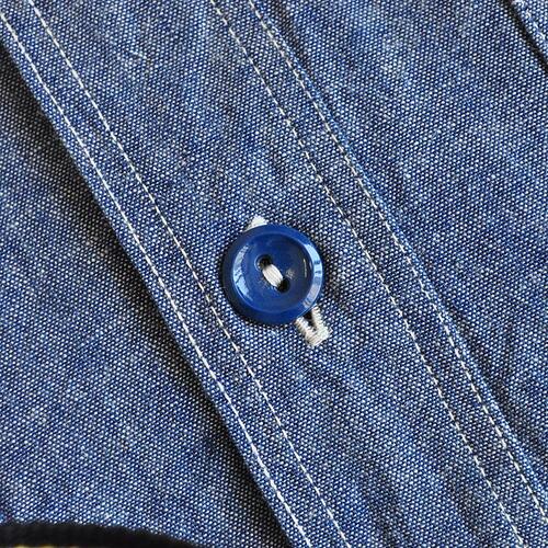 BUZZ RICKSON'S バズリクソンズ Blue Chambray S/S Work Shirt BR35856