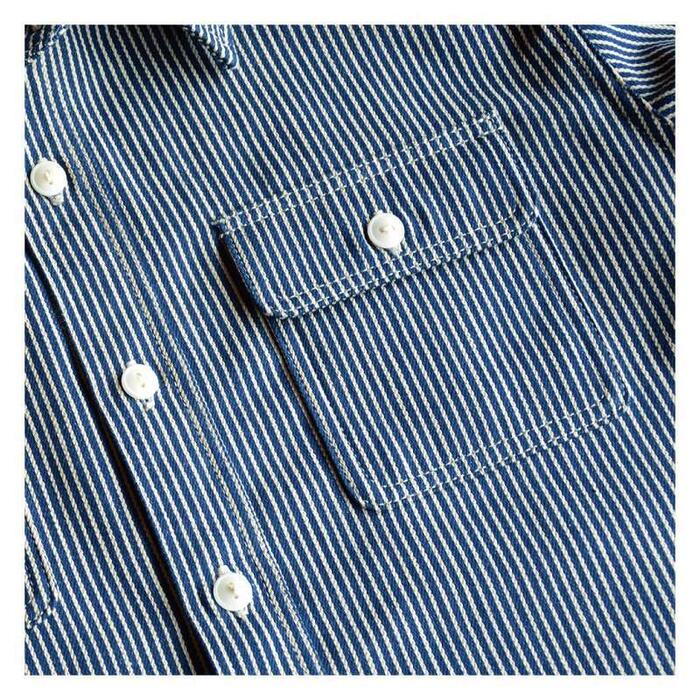 DELUXEWARE デラックスウエア シャツ HV-01 HICKORY NEL SHIRT ヒッコリー ネルシャツ