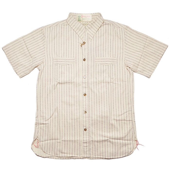 SC37275 FictionI Romance 8.5oz. White Wabash Stripe Work Shirt