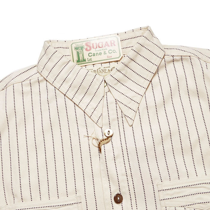 SC37275 FictionI Romance 8.5oz. White Wabash Stripe Work Shirt