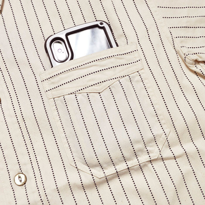 SC37275 FictionI Romance 8.5oz. White Wabash Stripe Work Shirt