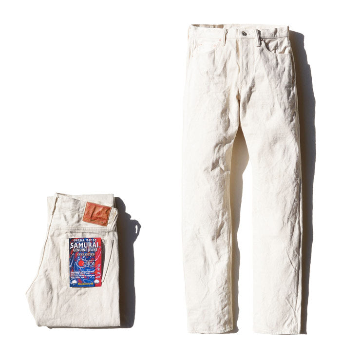 SAMURAI JEANS サムライジーンズ デニム S710SC-KI サムライコットンキナリシリーズ 白 30-36 ジーンズ メンズ