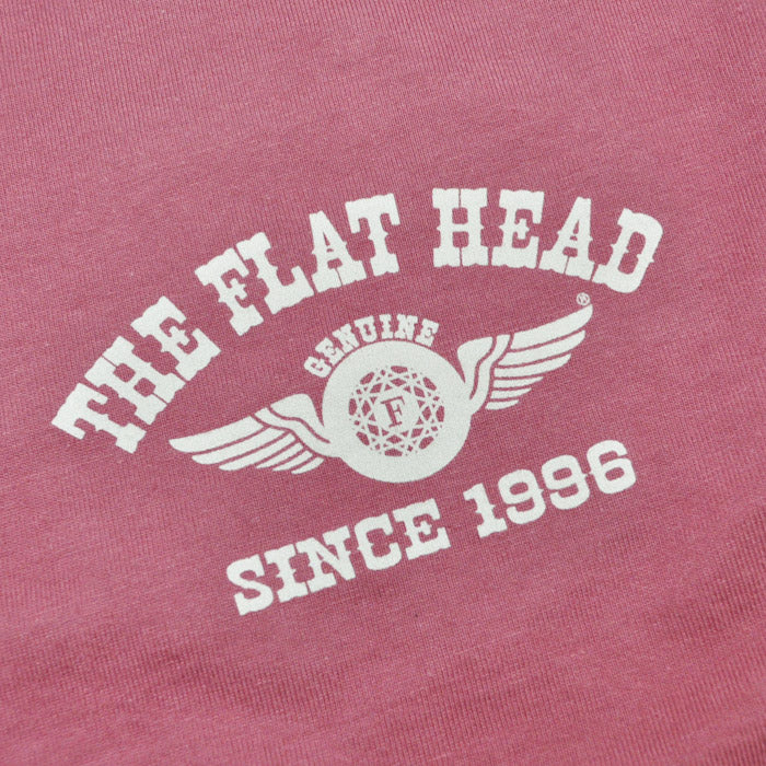 THE FLAT HEAD フラットヘッド FN-THCL-202 LONG SLEEVE T-SHIRT - FLYING WHEEL