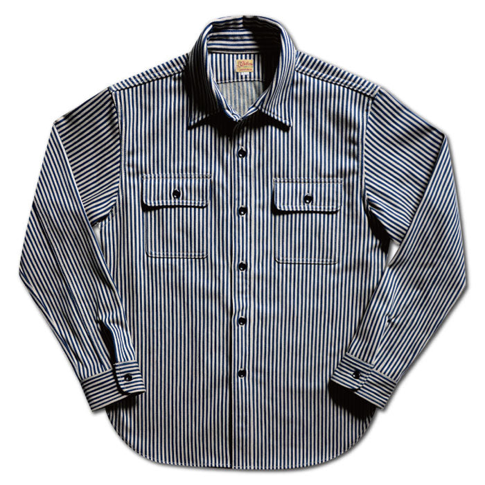 DELUXEWARE デラックスウエア シャツ HV-01 HICKORY NEL SHIRT ヒッコリー ネルシャツ