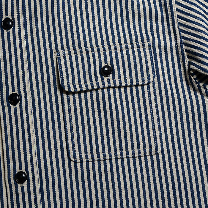 DELUXEWARE デラックスウエア シャツ HV-01 HICKORY NEL SHIRT ヒッコリー ネルシャツ