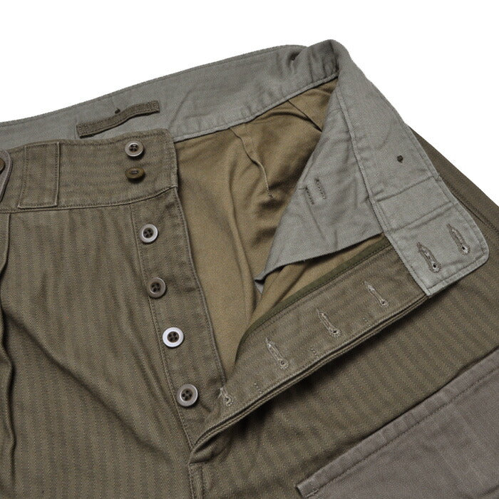 NIGEL CABOURN ナイジェルケーボン パンツ アーミーカーゴパンツ ナノピグメントヘリンボーンツイル 80480050008