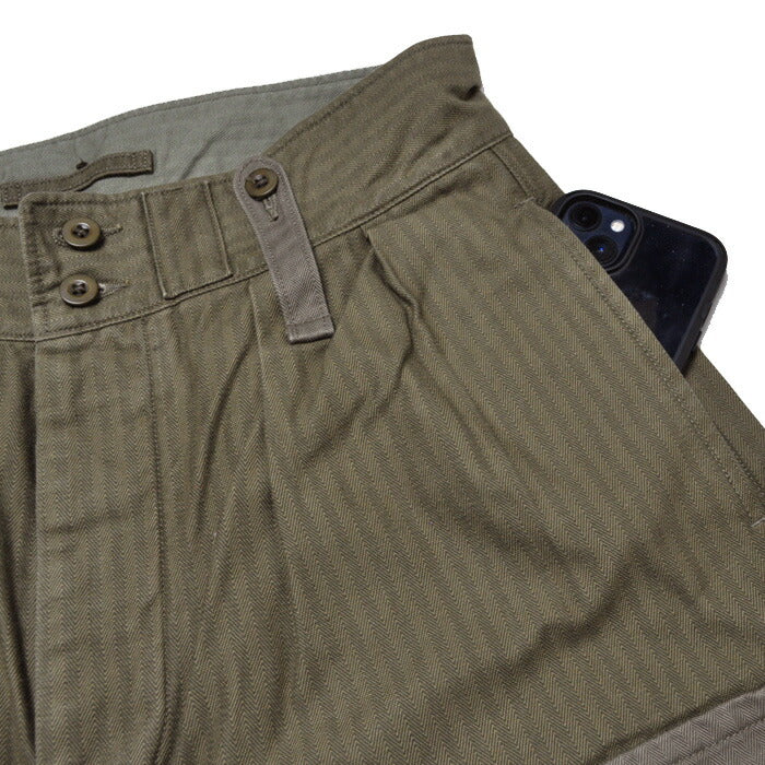 NIGEL CABOURN ナイジェルケーボン パンツ アーミーカーゴパンツ ナノピグメントヘリンボーンツイル 80480050008