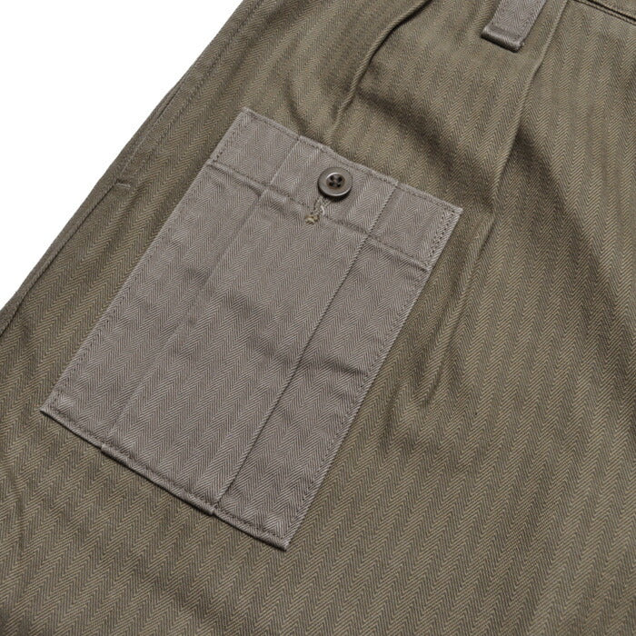 NIGEL CABOURN ナイジェルケーボン パンツ アーミーカーゴパンツ ナノピグメントヘリンボーンツイル 80480050008